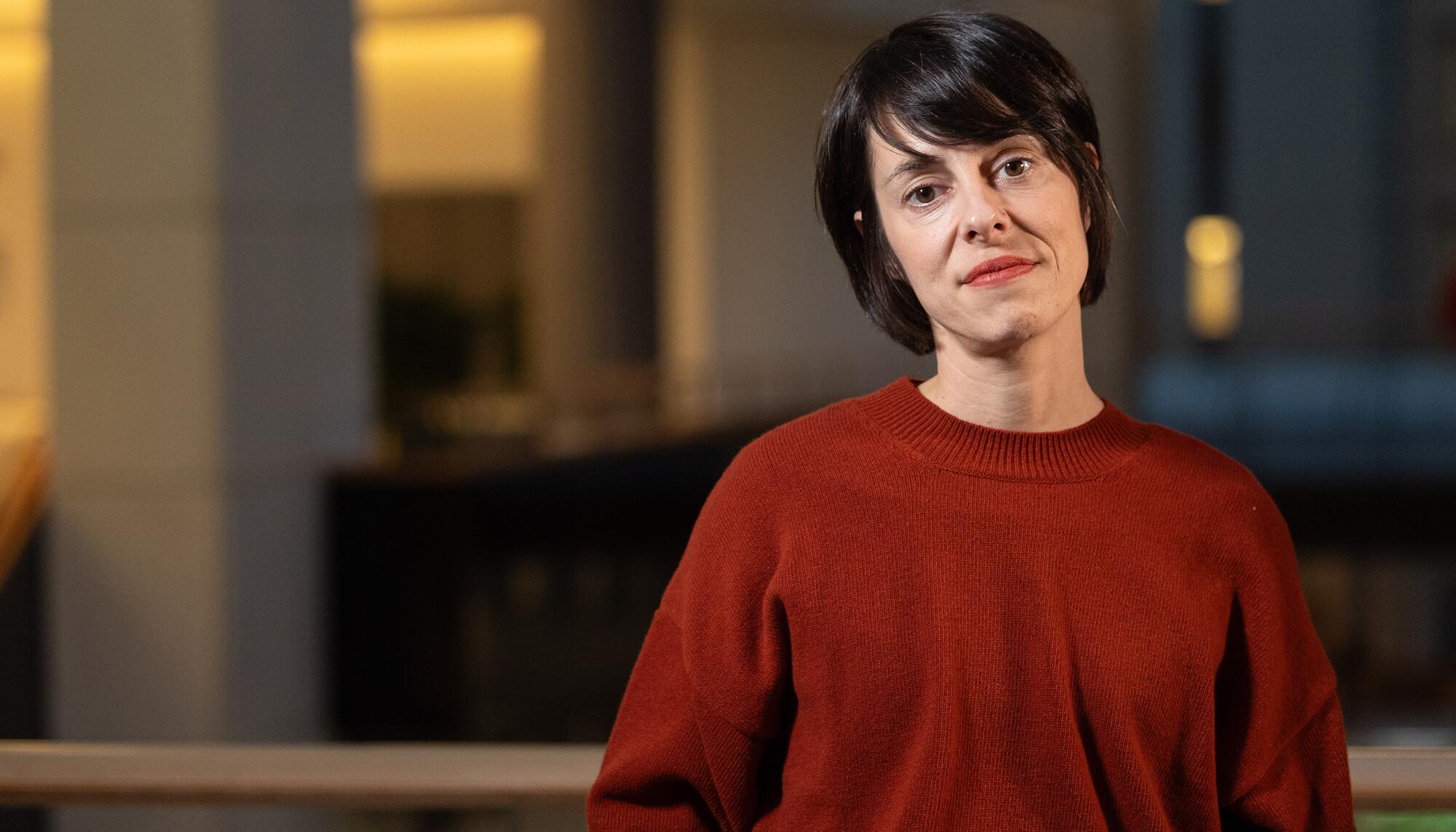 La directora de cine Estíbaliz Urresola, en los premios LUX del Parlamento Europeo